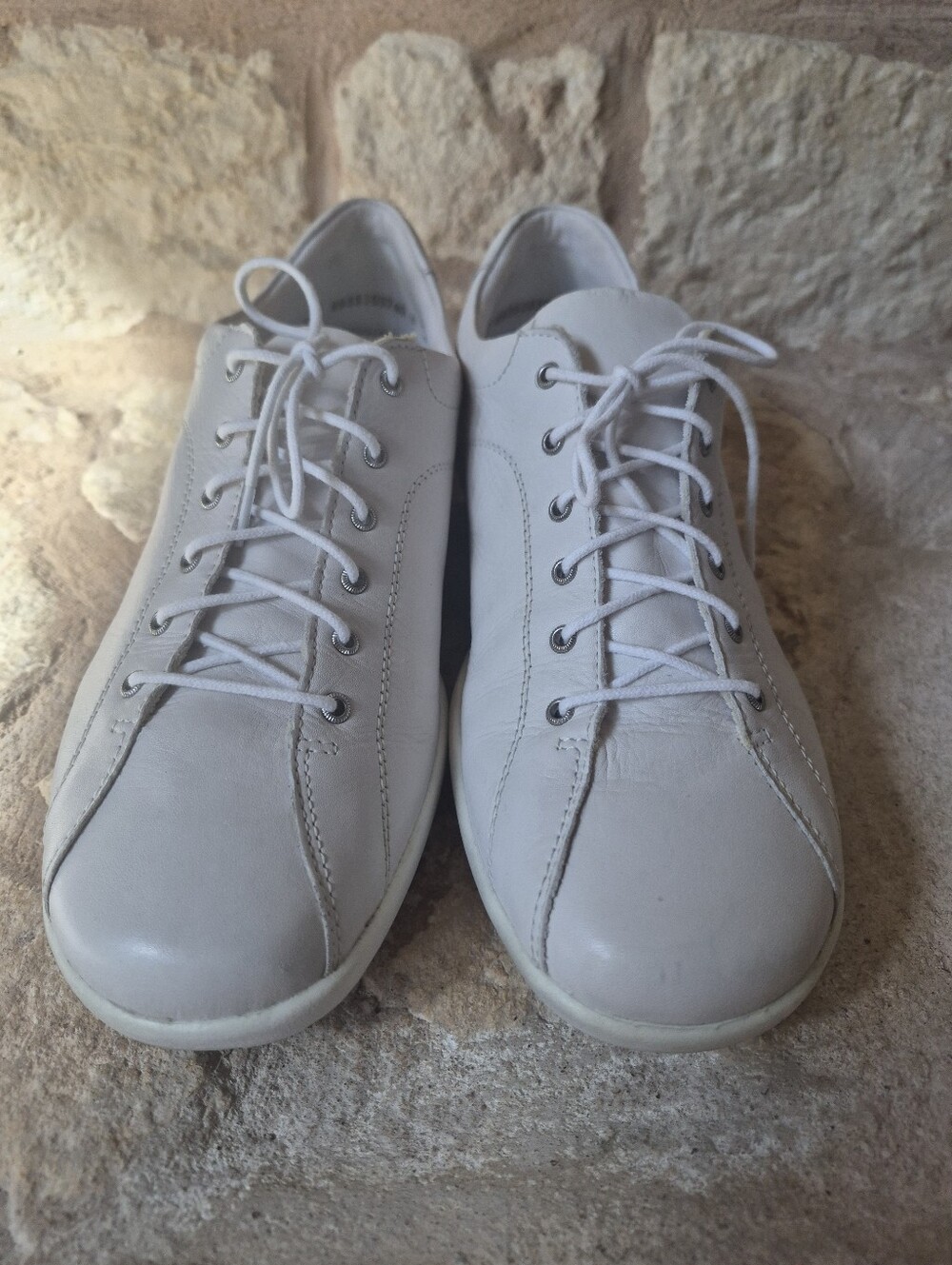 Remonte Rieker White Cowhide Leather Comfort Sneakers Women's Shoes EU 41 US 9.5